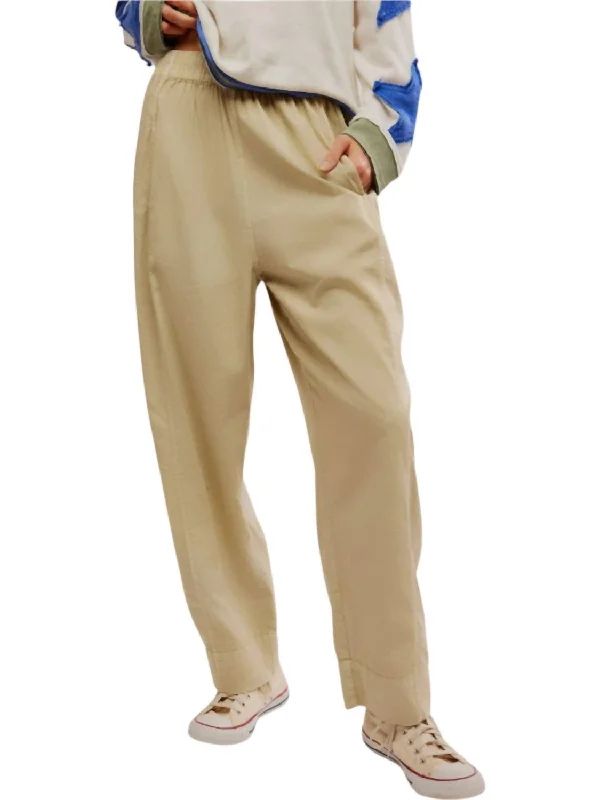 Weekend Offers That Amaze Preppy Poplin Pull-On Pants In Birch