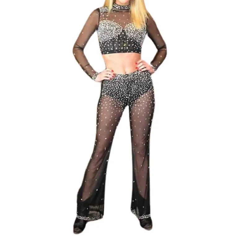 Mega Deal Sheer Set Perfection Pant In Black