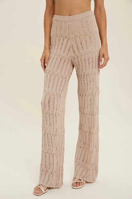 Markdowns Crochet Pants In Natural