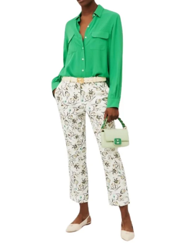 Major Savings Pineta Pant In Green Flower