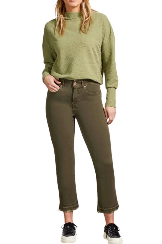 Exclusive Weekend Offers Inside Sophia Curvy Micro Flare Jeans In Olive