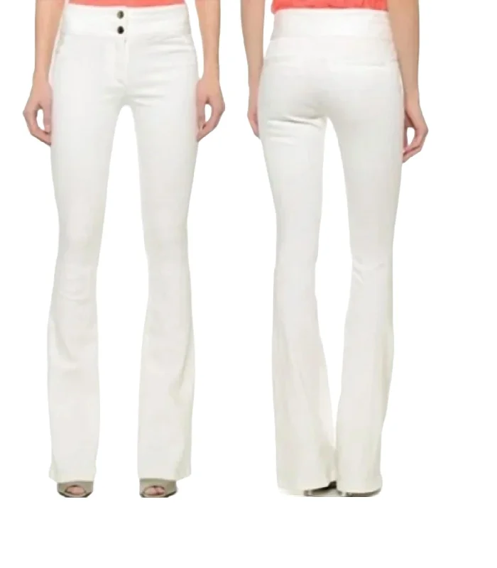 Limited Time Offer Flare Leg Pant In White