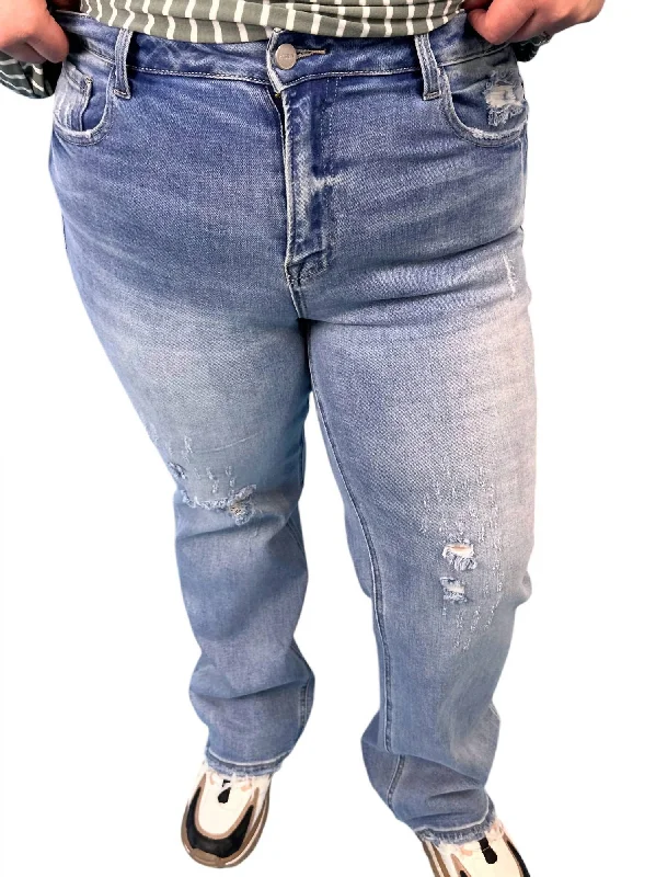 Special Buy Mid Rise Slouch Jeans In Medium Wash