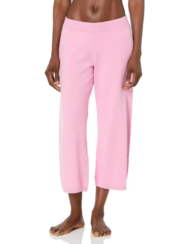 Sneak Peek Sale Slounge Sleep Cropped Pant In Pink Lilac