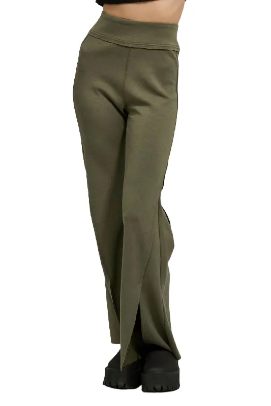 While Supplies Last Ready Or Not Flare Pant In Muted Green