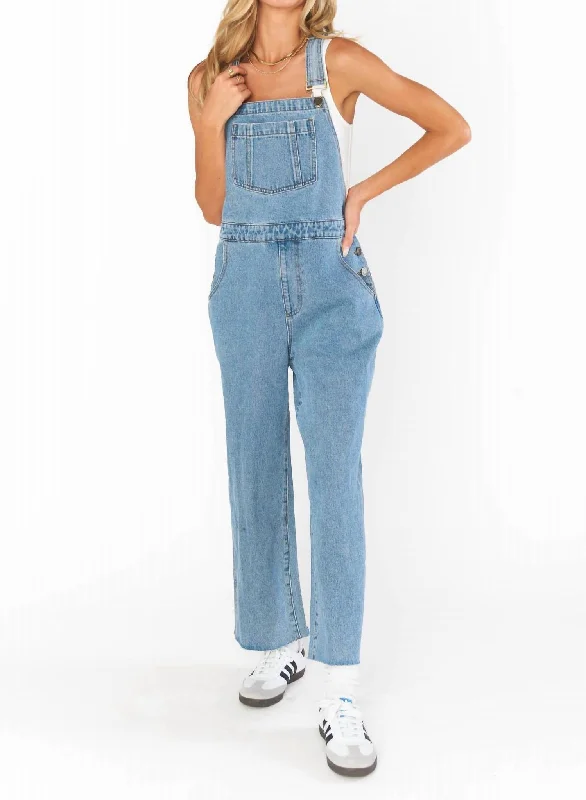 Weekend Savings Extravaganza Marfa Denim Overalls In Vintage Blue