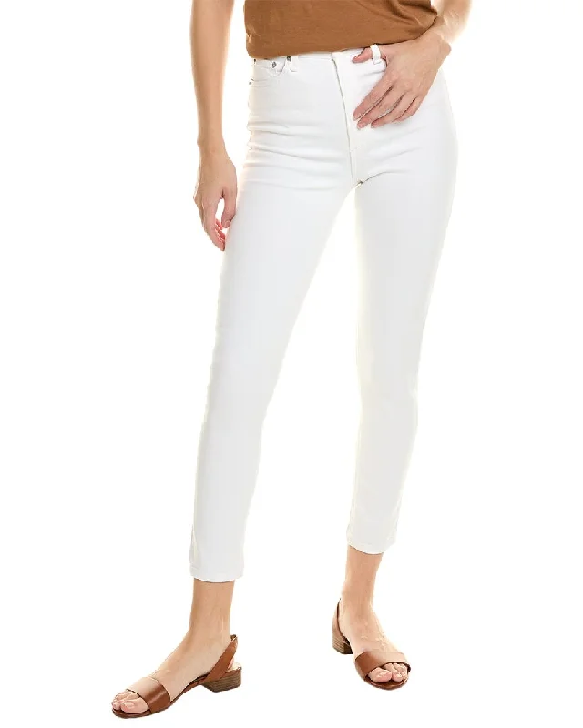 Doorbuster Deal rag & bone Nina High-Rise White Ankle Skinny Jean