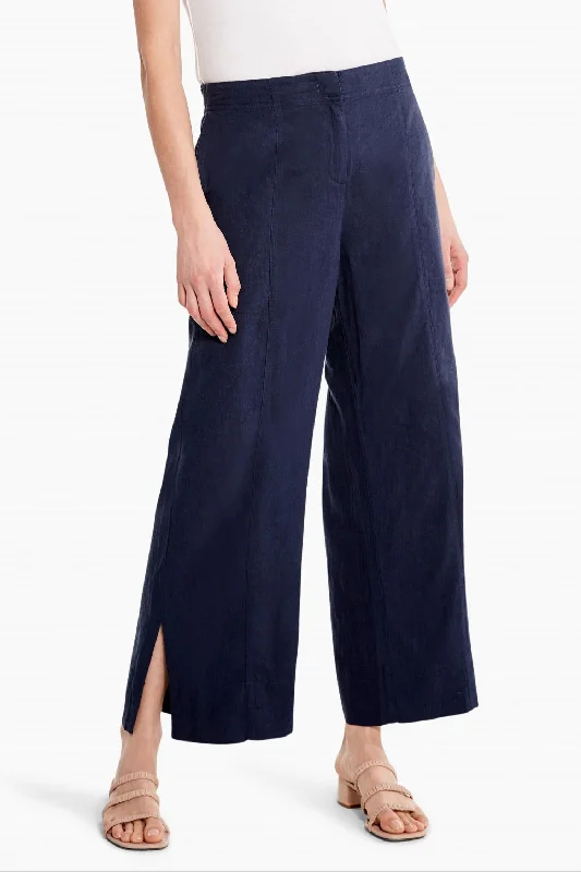 Weekend Wonders Await! Rumba Park Wide-Leg Ankle Pant In Dark Indigo