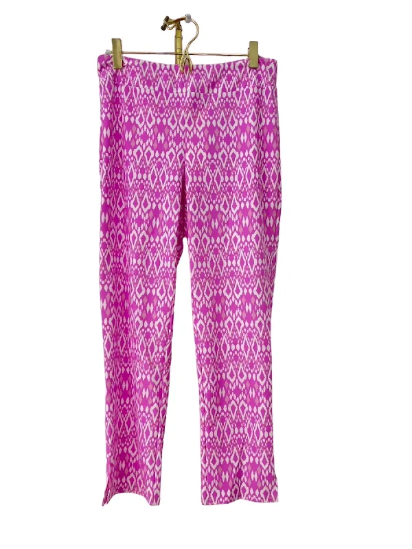 Deal Dash Lucia Pant In Diamond Ikat Begonia Pink