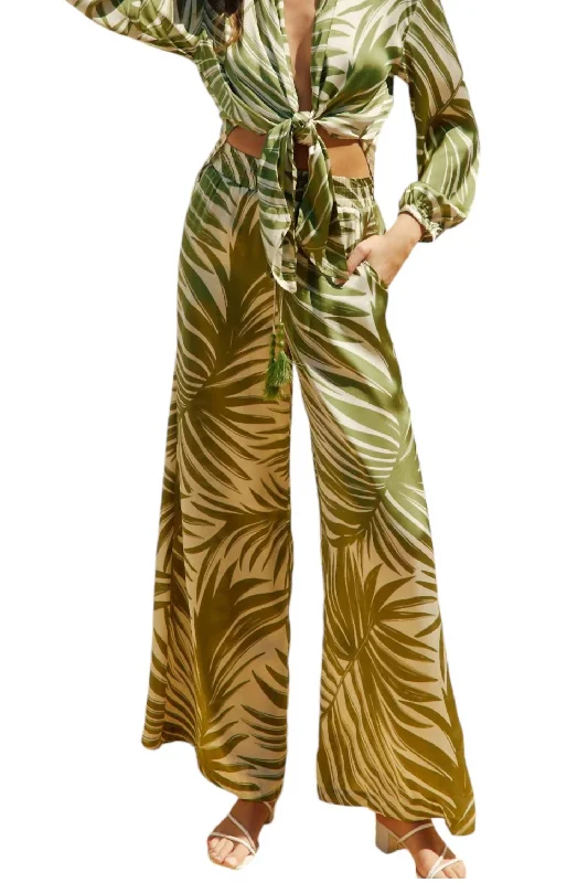 Value Pack Wide Leg Pull On Pants In Tropical Adventures