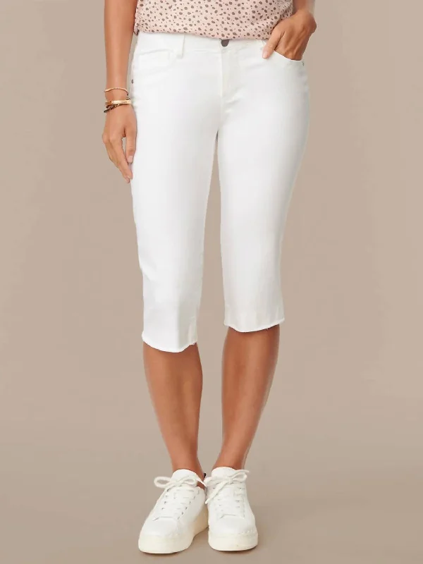 New Markdowns Skimmer Capri Pants In Optic White