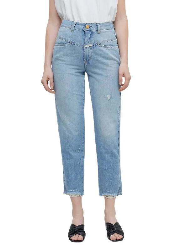 Special Promotion Pedal Pusher Jean In Mid Blue