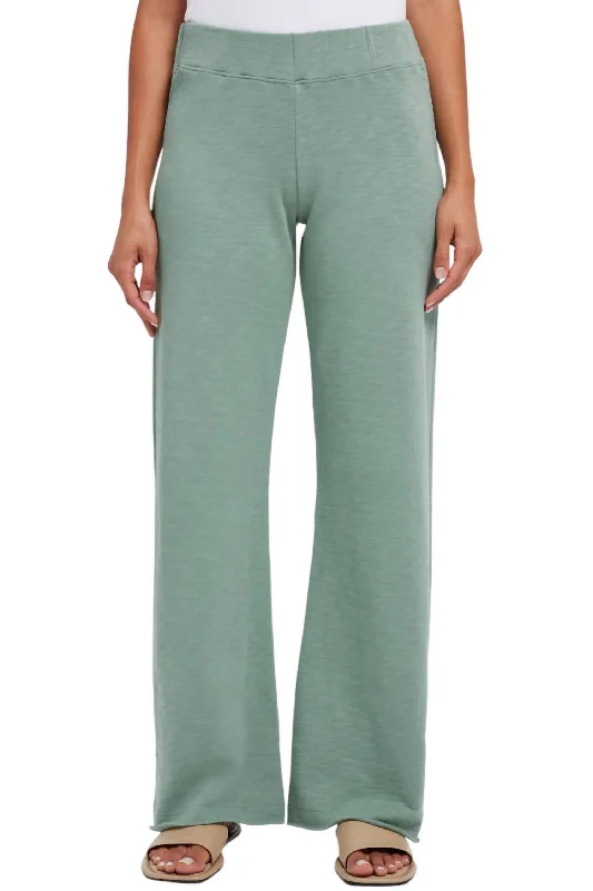 Quick Deals Slub Terry Pant In Sage