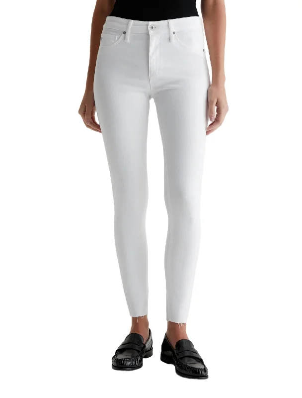 Seasonal Clearance Farrah Skinny Ankle Jeans In White