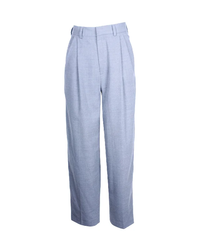 Discount Deals Alexander McQueen Tapered Trousers in Gray Polyester Wool