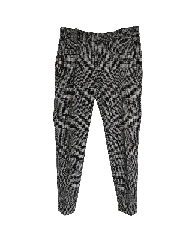 Big Discounts Brunello Cucinelli Prince of Wales Trousers in Grey Lana Vergine