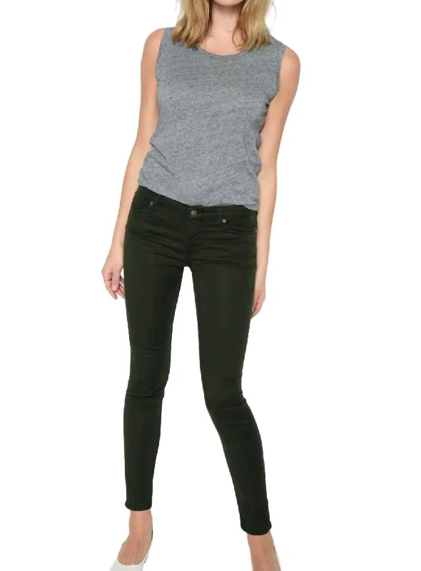 Loyalty Reward Ankle Skinny Jeans In Bottle Green