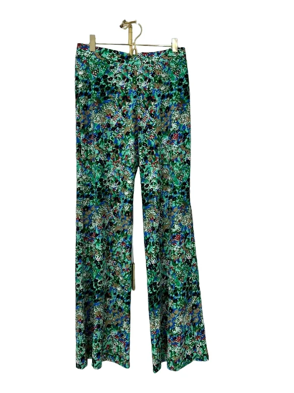 Bonus Savings Trixie Pant In Watercolor Floral Green