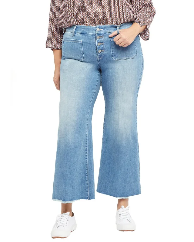 Super Savings NYDJ Patchie Clean Brookes Wide Leg Jean