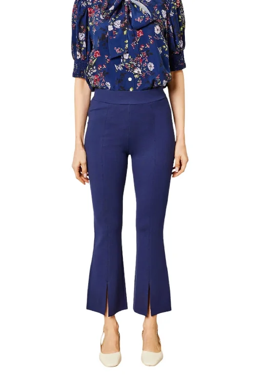 Overstock Clearance Josie Ponte Pants In Navy