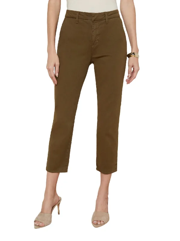 Huge Discounts Harlow Cropped Trouser In British Khaki