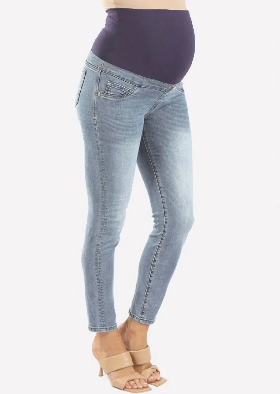Sneak Peek Sale Maternity Skinny Jeans In Washed Blue