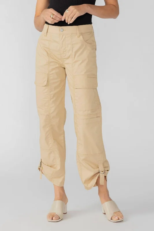 Weekend Bargains to Love Cali Cargo Standard Rise Pant In True Khaki