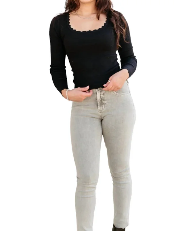 Year-End Sale Gisele Skinny Jeans In Grey