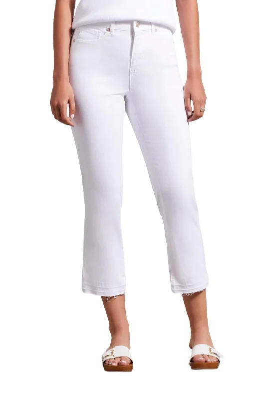 Price Rollback Sophia Microflare Crop Jeans In White