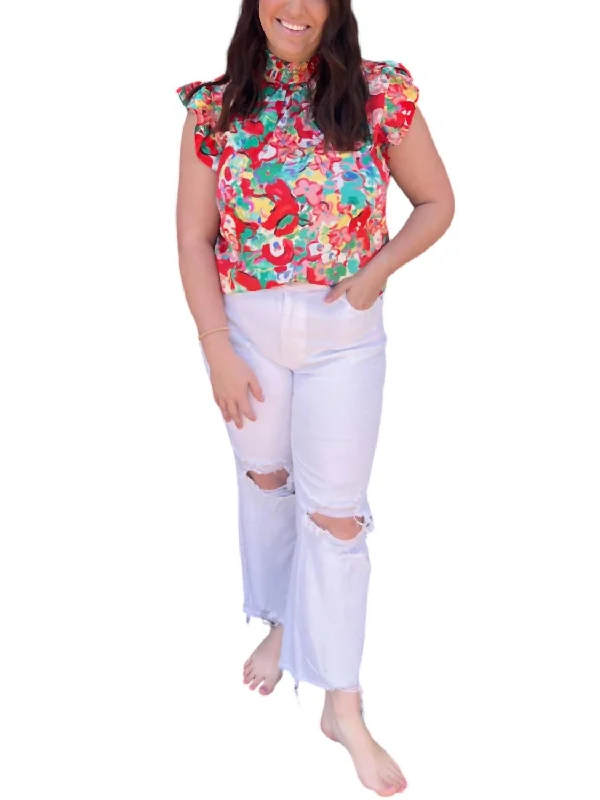 Weekend Offers That Thrill Distressed High Rise Straight Crop Jeans In White