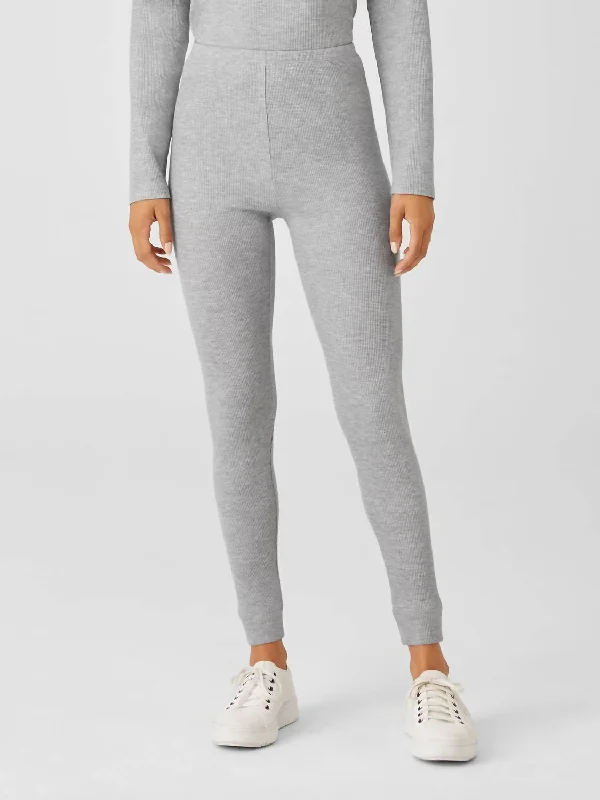 Quick Sale High Waisted Ankle Cozy Tencel Waffle Legging In Dark Pearl