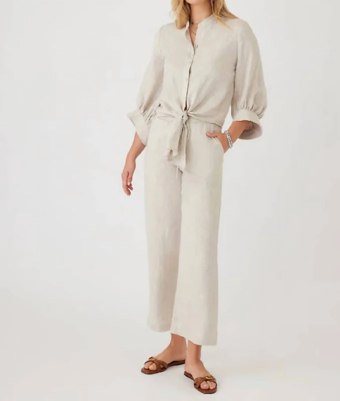 Customer Appreciation Sale Drawstring Pants In Oatmeal