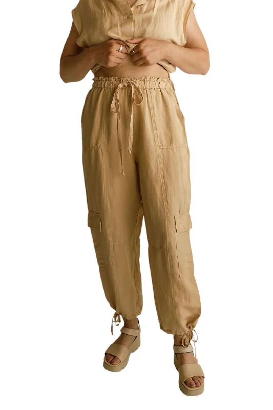 Today’s Deal Kailani Linen Pant In Taupe