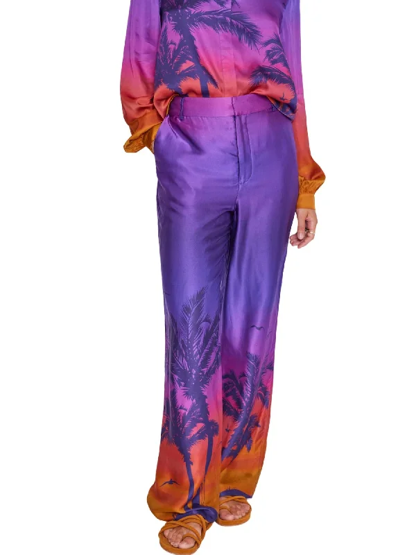 Price Rollback Sunset Printed Pants In Cali Print