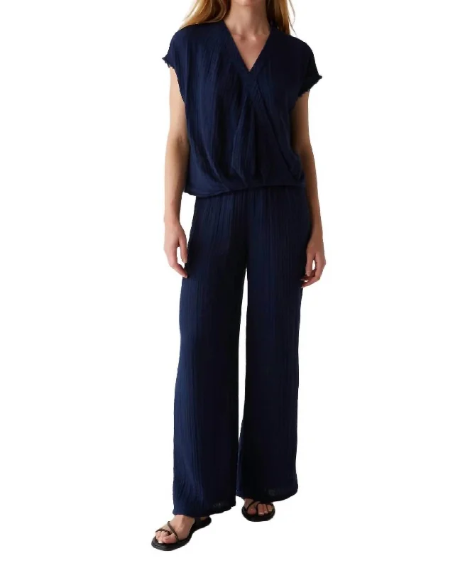 Instant Discount Susie Smocked Waist Pant In Nocturnal