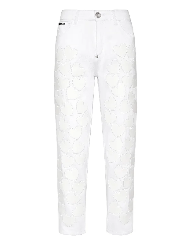 Exclusive Savings Denim Trousers Mom Fit Heart