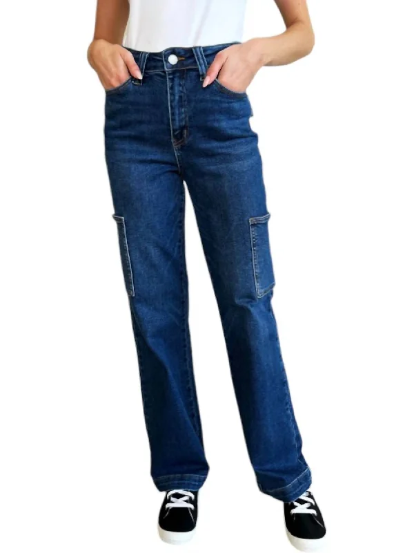 Savings Soar This Weekend Modern Cargo Jeans In Dark Indigo