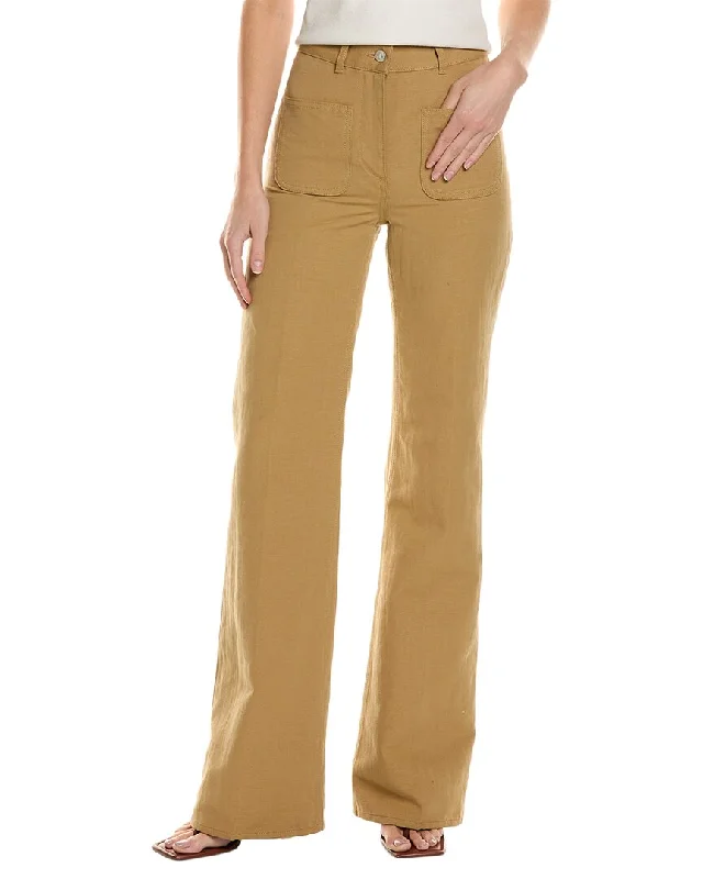 Limited Time Offer Loro Piana Linen-Blend Straight Wide Leg