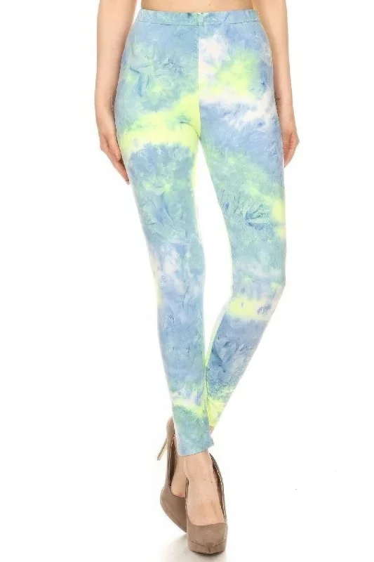 Weekend Specials to Indulge In Tie Dye Printed, Full Length, High Waisted Leggings