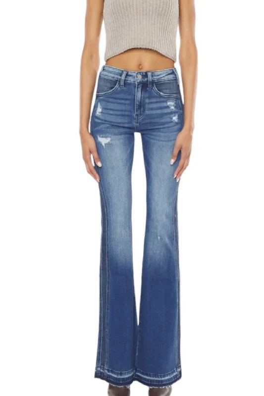 Weekend Shopping Bliss Juliana Denim Bootcut Jeans In Dark Wash
