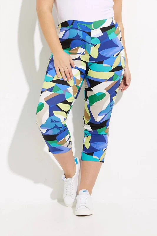 Take Advantage Geo Print Pant In Black/multi