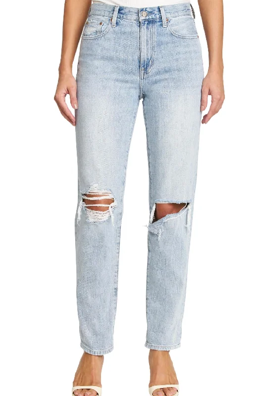 Overstock Presley High Rise Relaxed Jean In Gaze Distressed