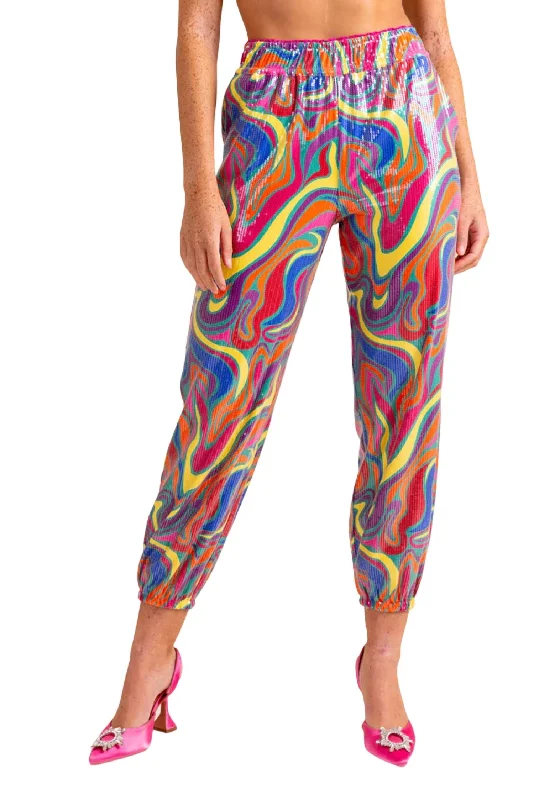 Weekend Specials to Relish Elton Wonderland Pant In Hot Pink
