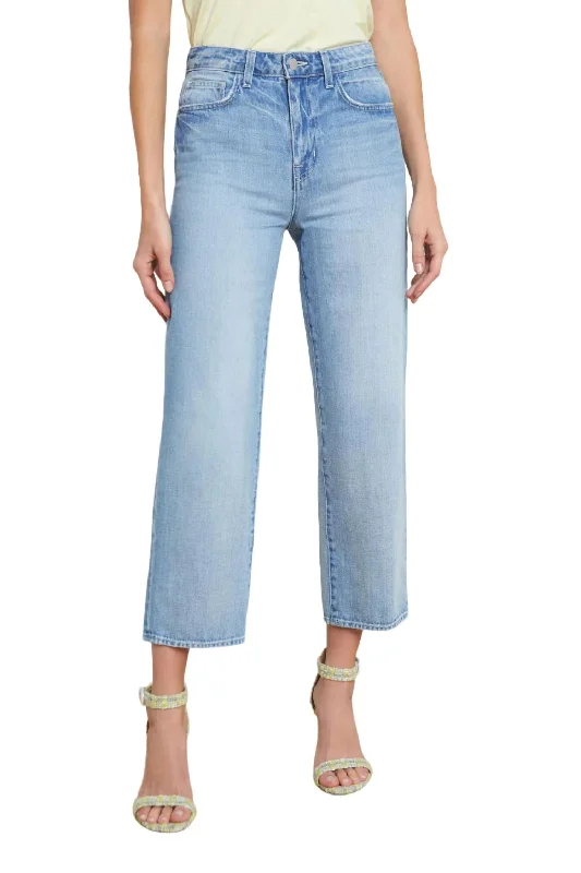Now or Never June Cropped Stovepipe Jeans In Palisade