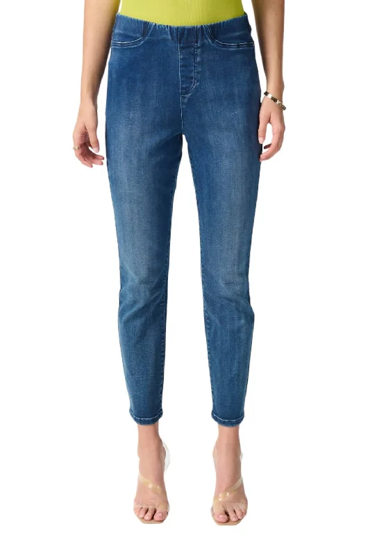 Price Cut Stretch Waistband Jean In Denim Medium Blue