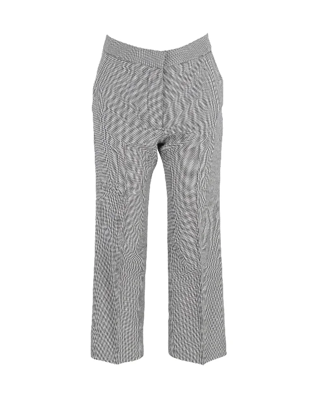 Daily Deals Stella McCartney Houndstooth Checked Trousers in Multicolor Wool