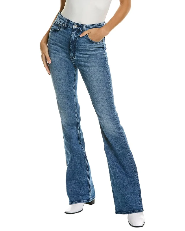 Hurry In rag & bone Casey Malibu High-Rise Flare Jean
