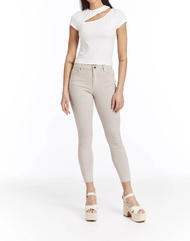 Blowout Sale High Rise Color Skinny Jeans In Dove