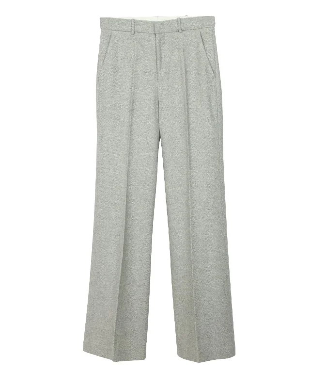 Super Sale Joseph Straight Trousers in Grey Wool