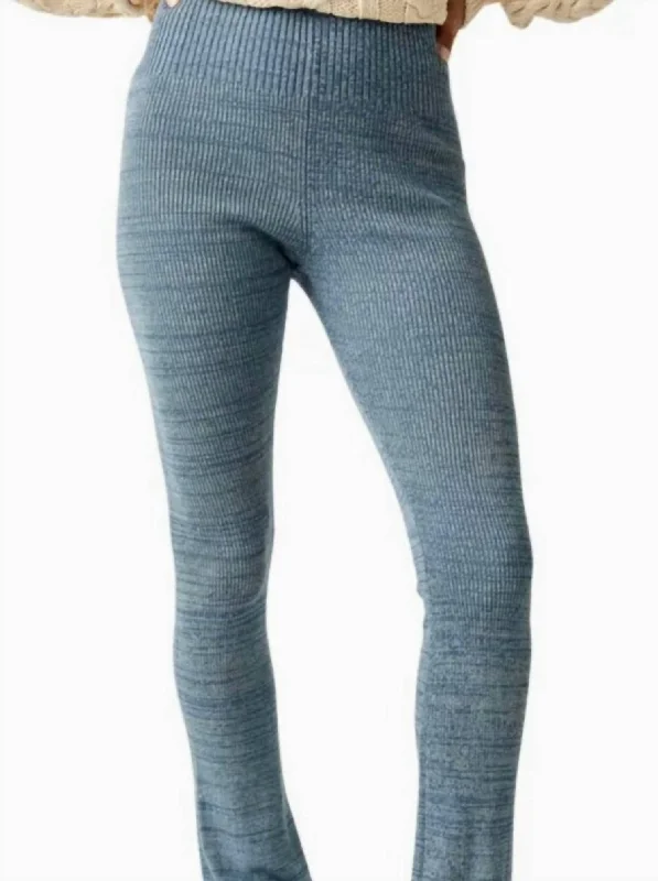 Discount Mania Knitted Pants In Blue